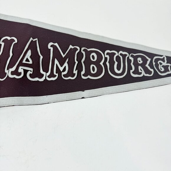 1949 Hamburg High School Felt Pennant Vintage Wool Memorabilia Sewn Lettering - Picture 7 of 11